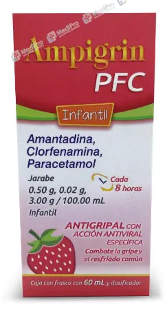 AMPIGRIN PFC JRB INF 3/0.50/0.02G 60ML [AMANTADINA CLORFENAMINA PARACETAMOL] COLLINS.
