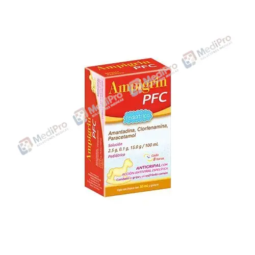 AMPIGRIN PFC SOL PED 2.5/0.1/15.0G 30ML. [AMANTADINA CLORFENAMINA PARACETAMOL] COLLINS.