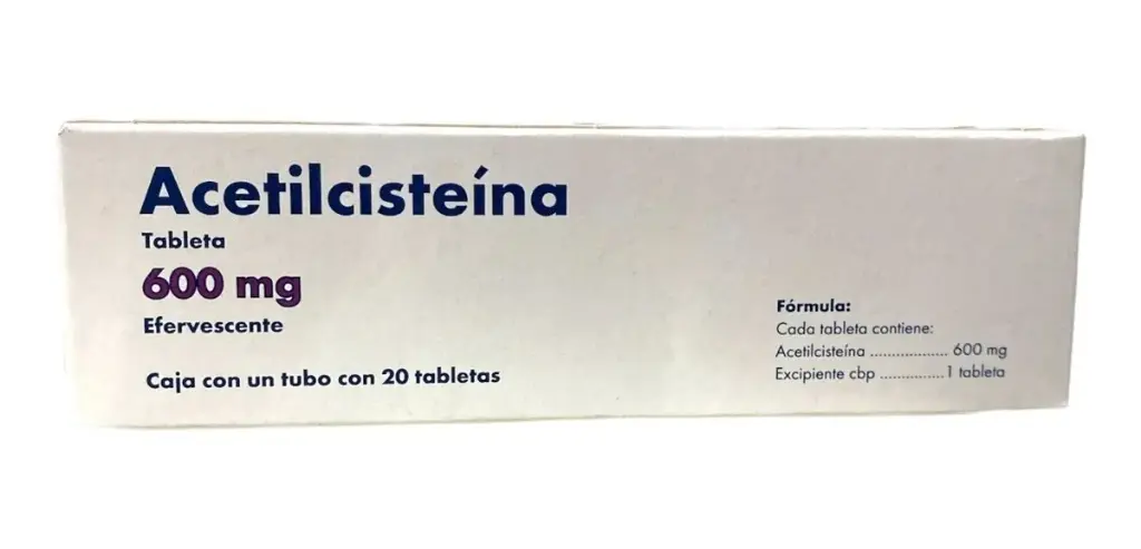 ACETILCISTEINA 600 MG EFERVESCENTE.