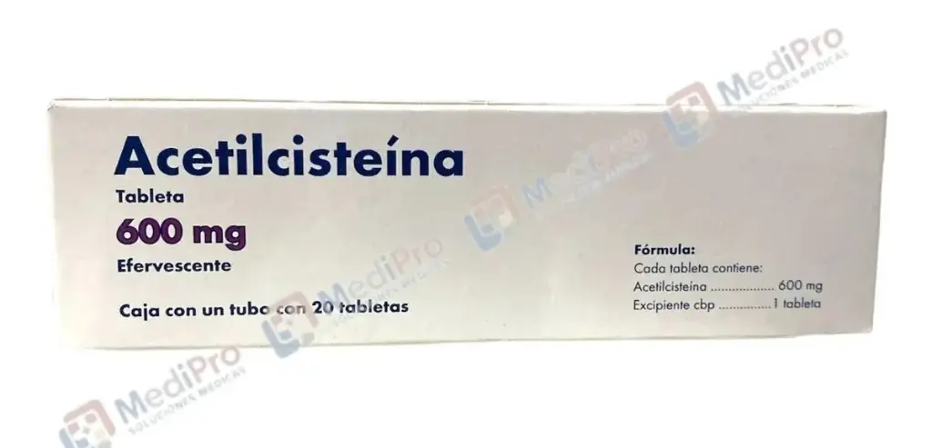 ACETILCISTEINA 600 MG EFERVESCENTE.