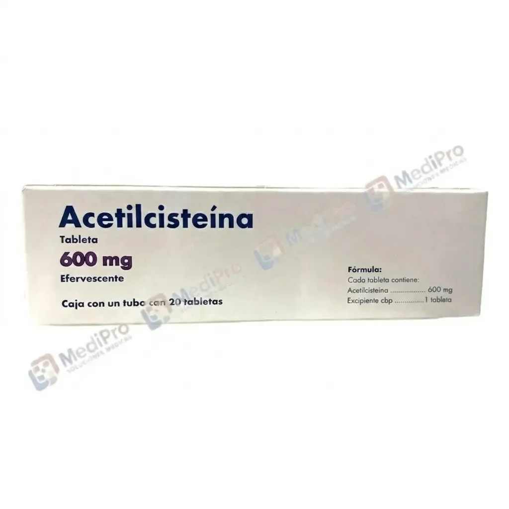 ACETILCISTEINA 600 MG EFERVESCENTE.