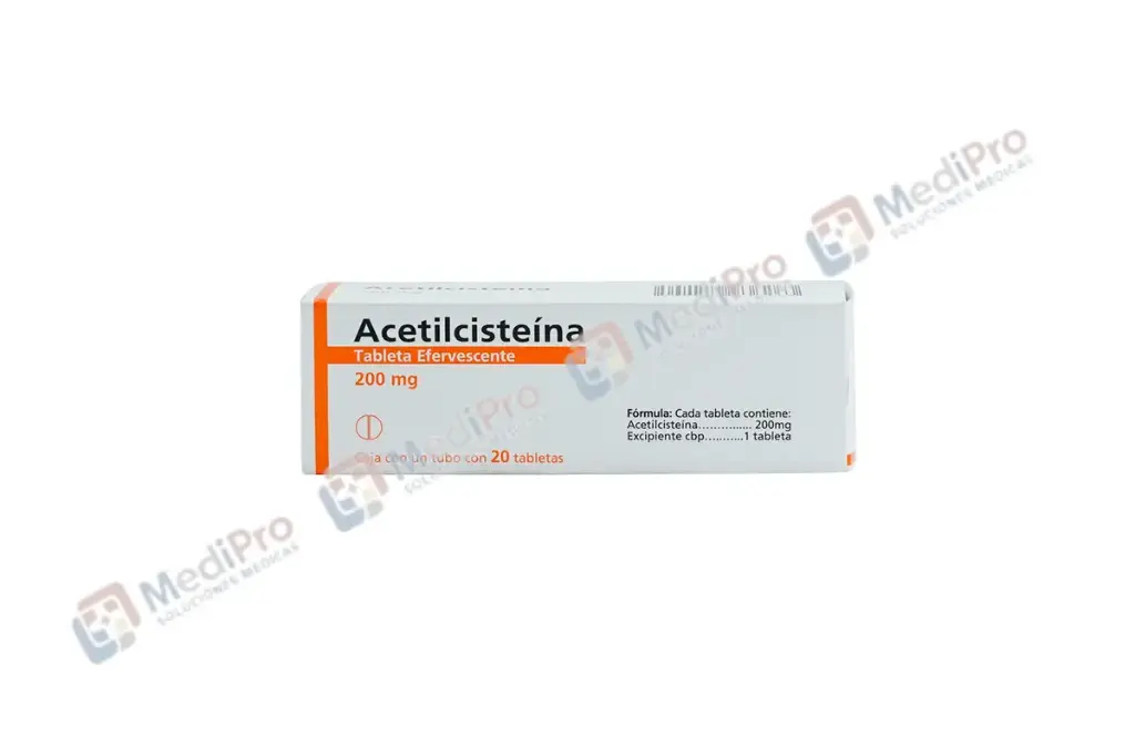 ACETILCISTEINA 200 MG EFERVESCENTE.