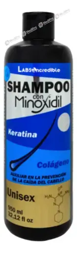 SHAMPOO CON  MINOXIDIL UNISEX 950 ML. [LABS INCREDIBLE]