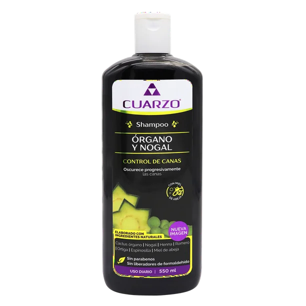 SHAMPOO ORGANO Y NOGAL 550 ML. [CUARZO]