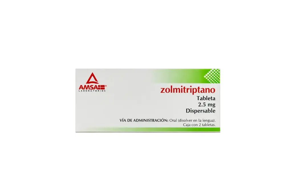 ZOLMITRIPTANO (Amsa) c/2 TABS. Dispersables 2.5 MG.