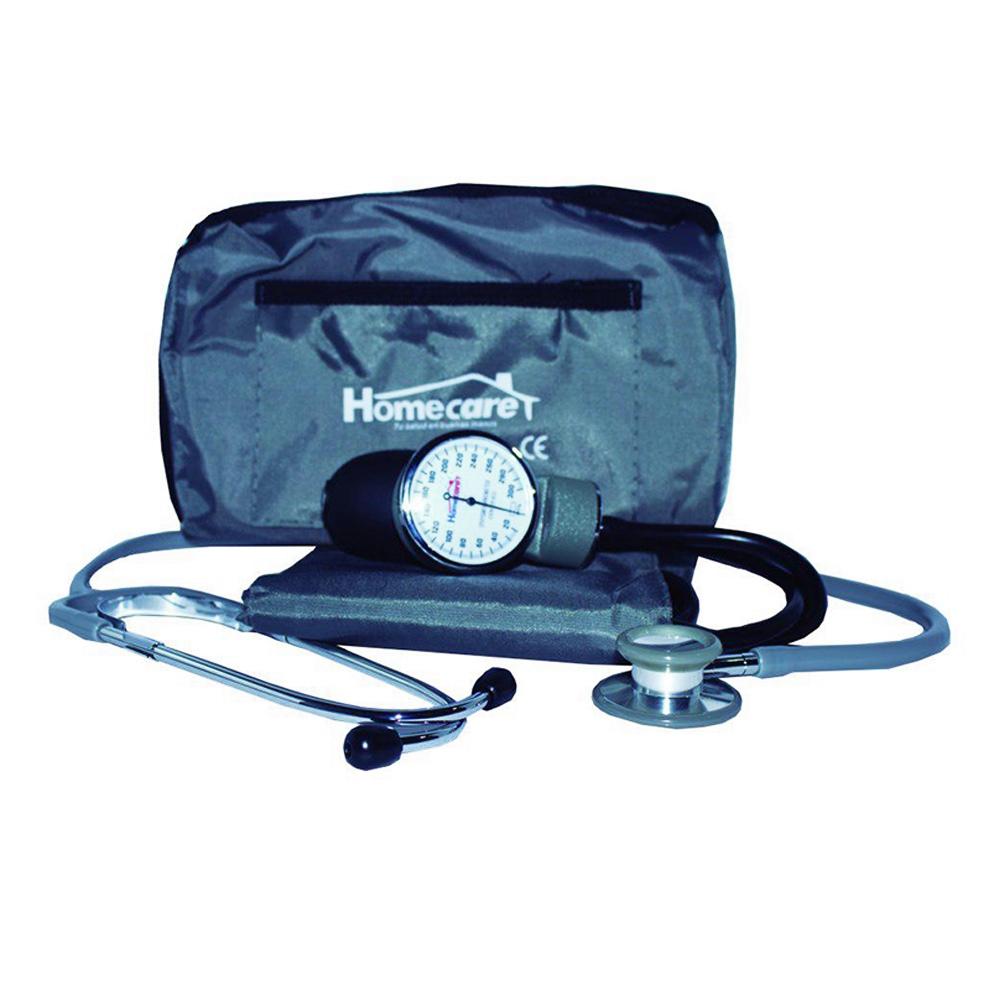KIT BAUMANOMETRO C/ESTETO DUPLEX HOME CARE (GRIS)