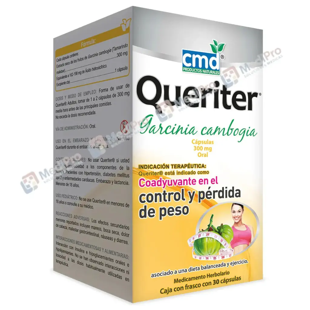 QUERITER C/30 CAPS 300 MG CMD (GARCINIA GAMBOGIA).