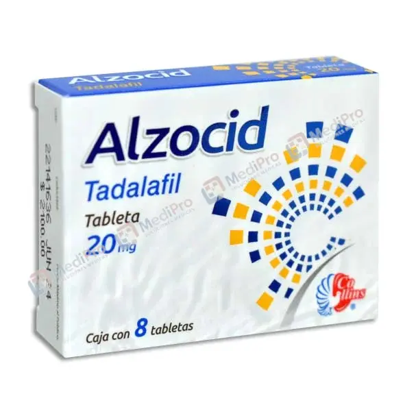 ALZOCID TABS 20 MG C/8 [TADALAFIL] COLLINS