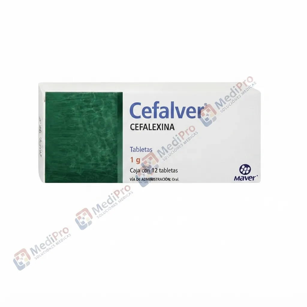 CEFALVER TABS 1G C 12 TAB [CEFALEXINA] MAVER.
