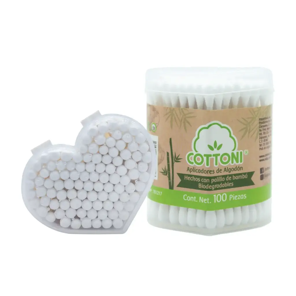 HISOPOS/COTONETE COTTONI TARRO CORAZON C/100