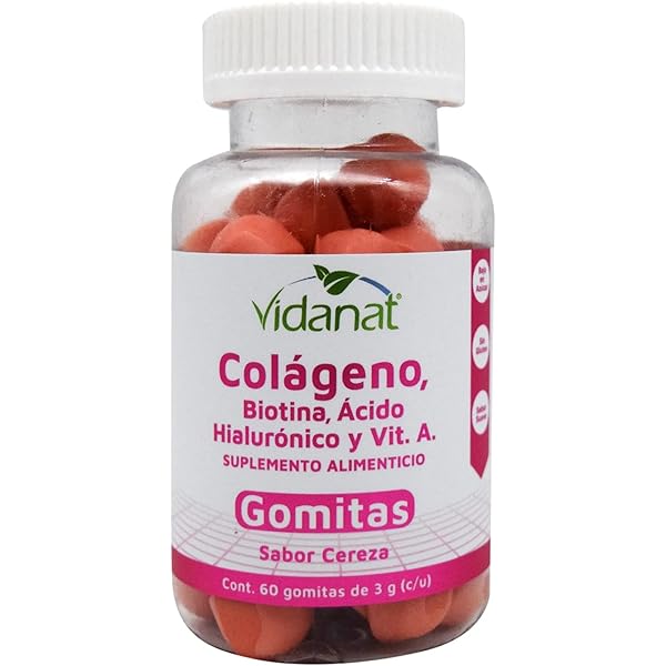 GOMITAS VINAGRE DE MANZANA 60 GOMITAS DE 3 G C/U VIDANAT.