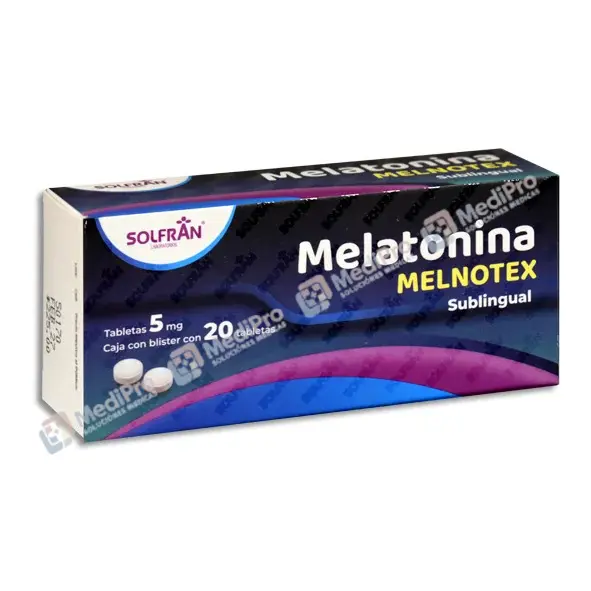 MELNOTEX C/20 TABS SUBLINGUALES 5MG (MELATONINA) SOLFRAN.