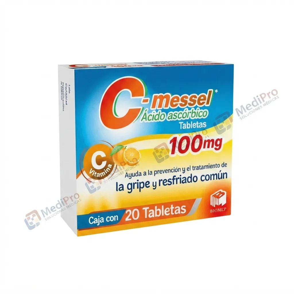 C-MESSEL C/20 TABS 100 MG. (ACIDO ASCORBICO) BIOMEP.