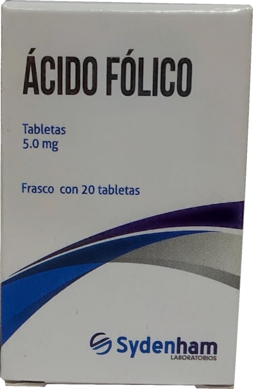 ACIDO FOLICO (SYDENHAM) C/20 TABS 5MG.
