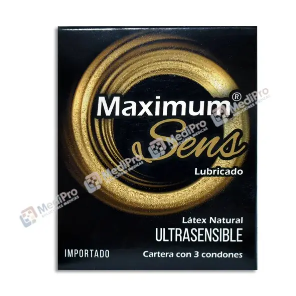 MAXIMUM SENS ULTRASENSIBLE BLISTER C/3 CONDONES (PRESERVATIVOS)