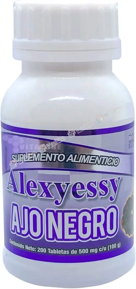 AJO NEGRO 500 MG  C/200 TABS (ALEXYESSY)