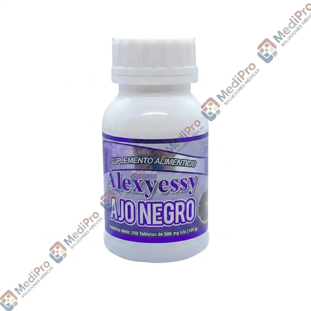 AJO NEGRO 500 MG  C/200 TABS (ALEXYESSY)