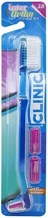 CEPILLO DENTAL ORTODONTICO (CLINIC) INTER&ORTHO BLISTER C/1 CEPILLO Y 2 RPTOS.