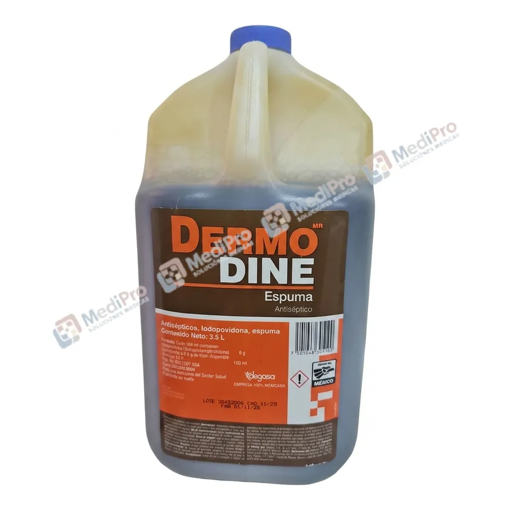 DERMODINE ESPUMA 3.5 L (YODOPOVIDONA) DEGASA.