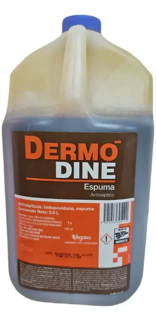 DERMODINE ESPUMA 3.5 L (YODOPOVIDONA) DEGASA.