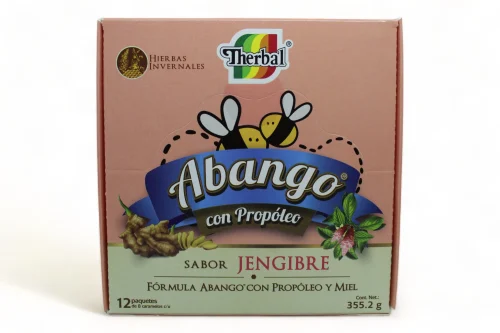 ABANGO CON PROPOLEO Sabor JENGIBRE c/12 x 8 CARAMELOS 3.7 G.