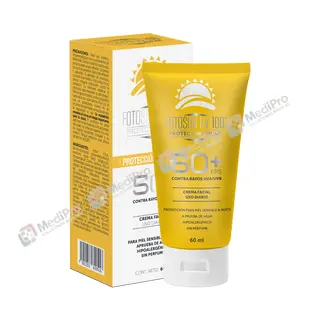 FOTOSUN UV 100 P.S. 50+FPS PROTECTOR SOLAR. CREMA FACIAL Tubo 60 ML.