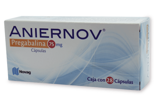 ANIERNOV CAPS 75 MG. C/28 [PREGABALINA] NOVAG.