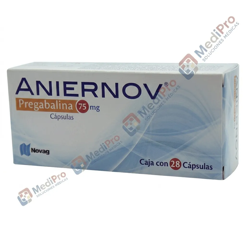 ANIERNOV CAPS 75 MG. C/28 [PREGABALINA] NOVAG.