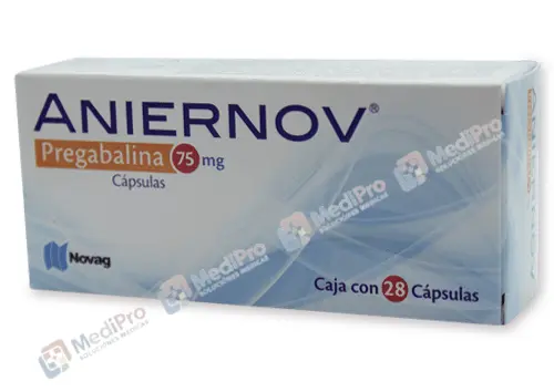 ANIERNOV CAPS 75 MG. C/28 [PREGABALINA] NOVAG.