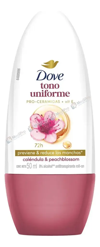 DOVE DESODORANTE ANTITRANSPIRANTE PARA MUJER TONO UNIFORME CALENDULA ROLL-ON 50 ML