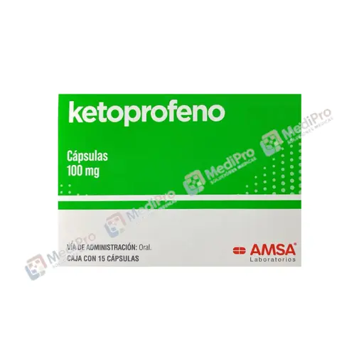 KETOPROFENO AMSA C/15 CAPS. 100MG.