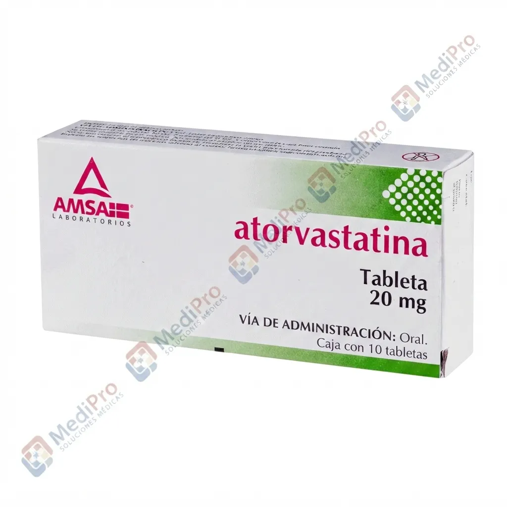 ATORVASTATINA 20 MG C/10 TABS (ATORVASTATINA) AMSA