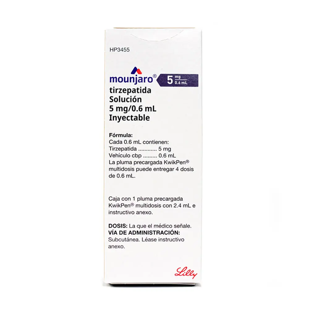 MOUNJARO PLUMA PRECARGADA 5 MG/0.6 ML.(TIRZEPATIDA) Lilly Medical