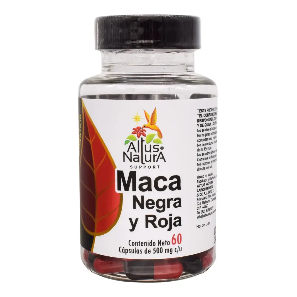 Maca Negra Roja 60 Cap Altus Natura.