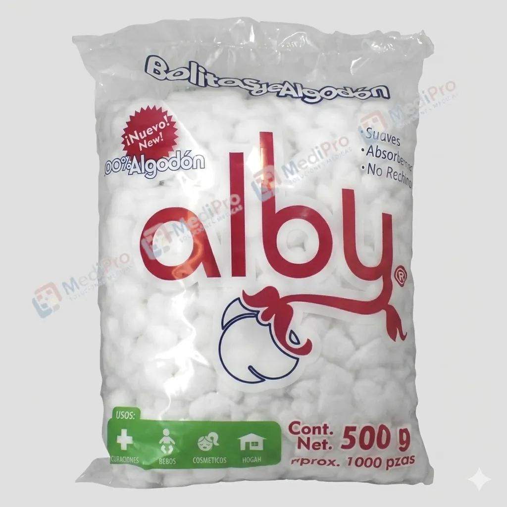 ALGODON TORUNDA 500 G ALBY.