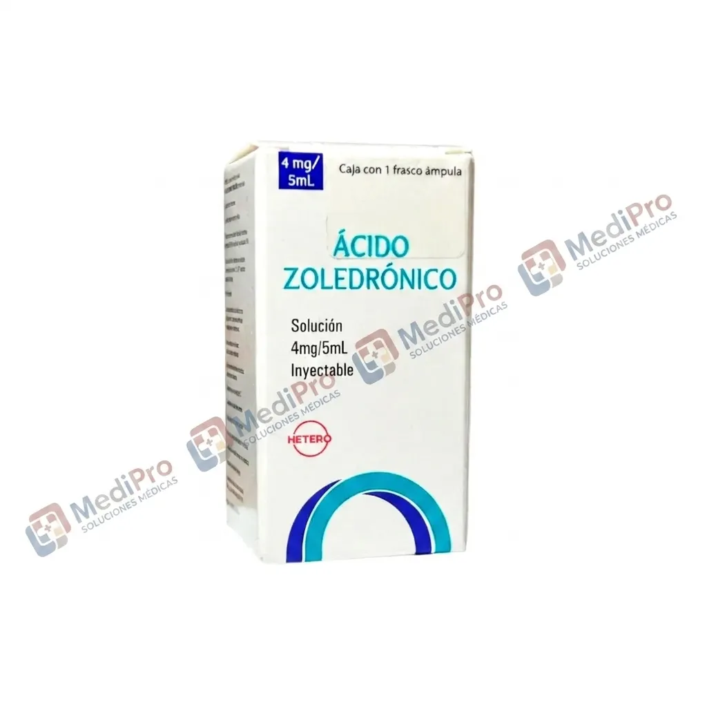 ACIDO ZOLEDRONICO (HETERO) 4MG/5ML CJA C/1 FCO AMP.