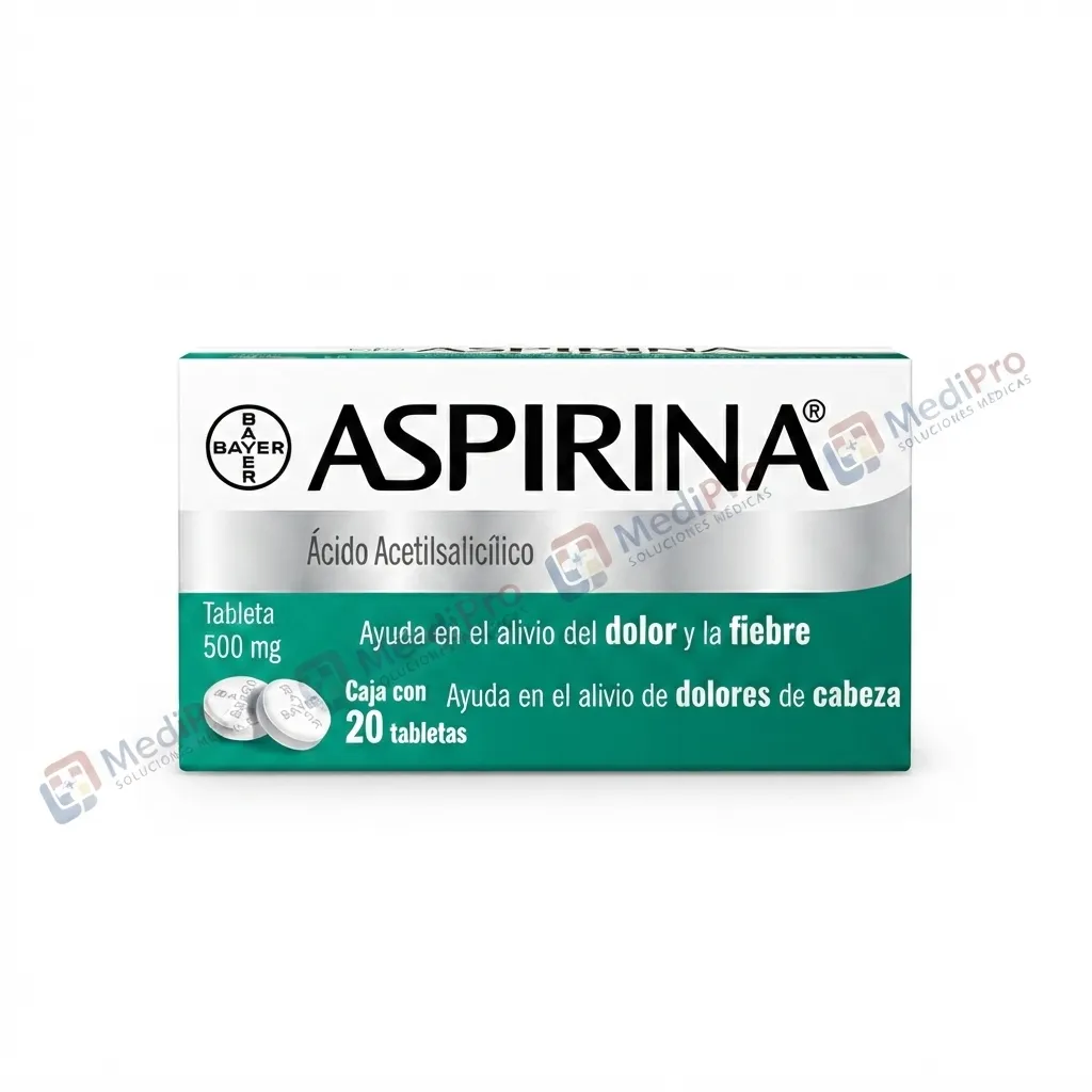 ASPIRINA 500MG C/20 TABS (ACIDO ACETILSALICILICO) BAYER
