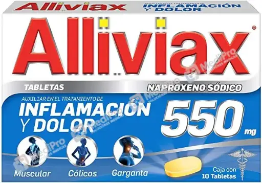 [0000005] ALLIVIAX (NAPROXENO) TAB 550 MG C/10 GENOMMA