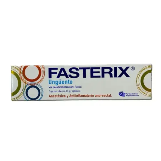 FASTERIX UNG. TUBO 20G. RECTAL C/APLICA. LIDOCA./HIDROCOR)