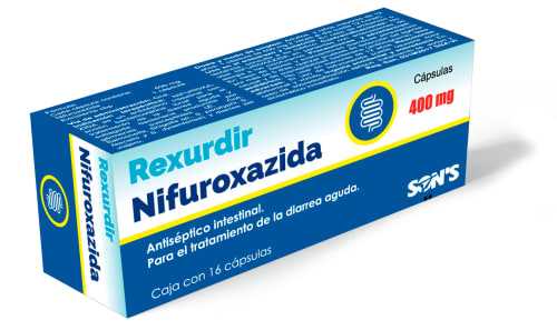 REXURDIR C/16 CAPS. 400 MG.(NIFUROXAZIDA)