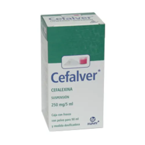 CEFALVER 250 MG SUSP 90 ML. MAVER. [CEFALEXINA]