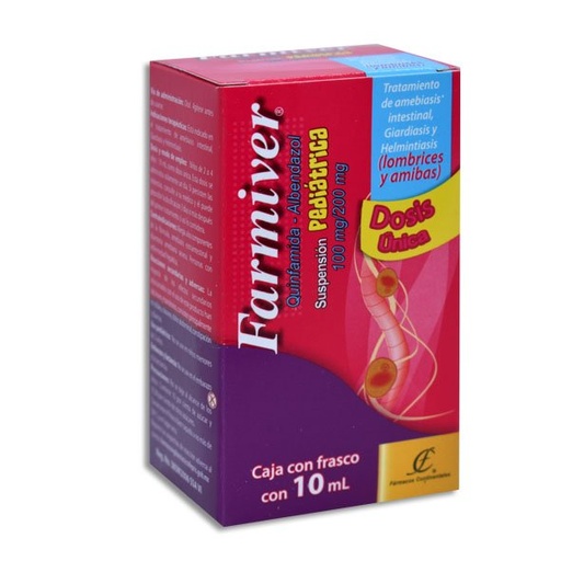 FARMIVER SUSP PED 10 ML (QUINFAMIDA ALBENDAZOL)