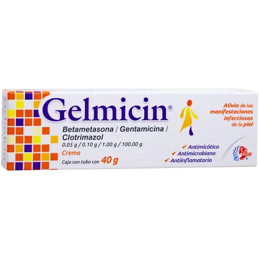 GELMICIN C/40 GRS CREMA (CLOTRIMAZOL / GENTAMICINA / BETAMETASONA)