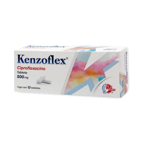 KENZOFLEX 500 MG C/12 COMP (CIPROFLOXACINO) RECTANGULAR