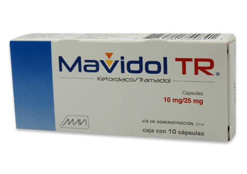 MAVIDOL TR (KETOROLACO/TRAMADOL) CAPS 10/25 MG C/10 MAVI