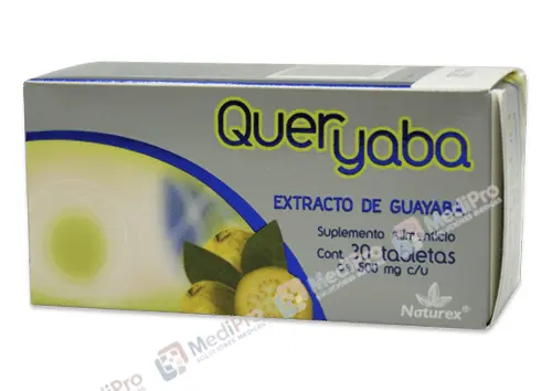 QUERYABA 500 MG C/30 TAB (EXTRACTO DE HOJAS DE GUAYABA)