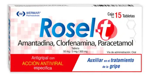 ROSEL-T TAB 15 (AMANTADINA CLORFENAMINA PARACETAMOL)