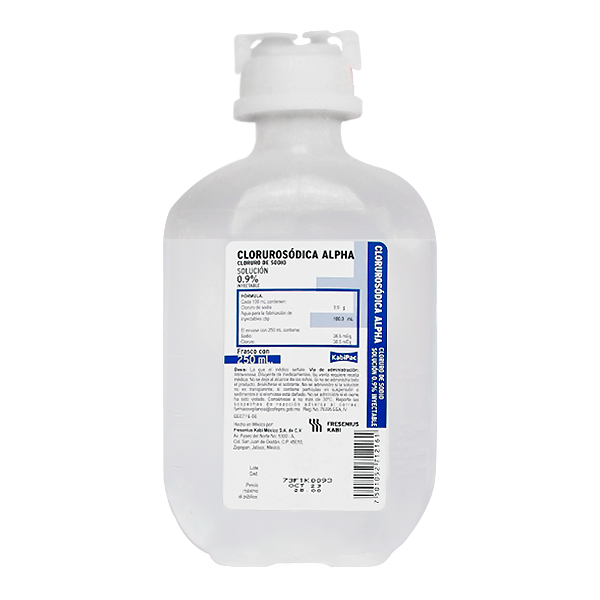 SOLUCION C-S (CLORURO DE SODIO) SOL INY 0.9% C/250 ML FRESENIUS