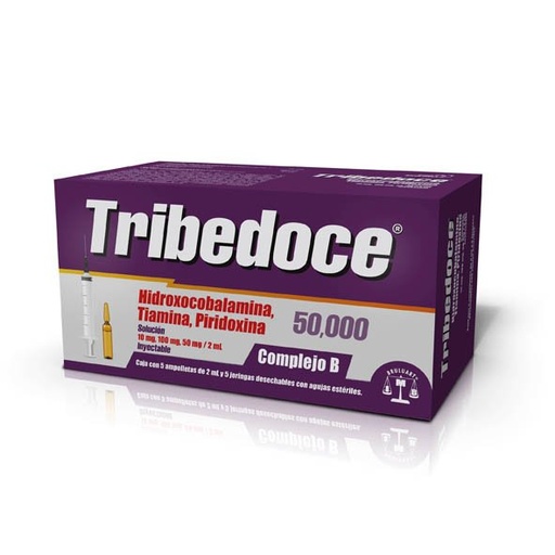 TRIBEDOCE 50 000 SOL INY C/5X2 ML AMP Y 5 JERINGAS