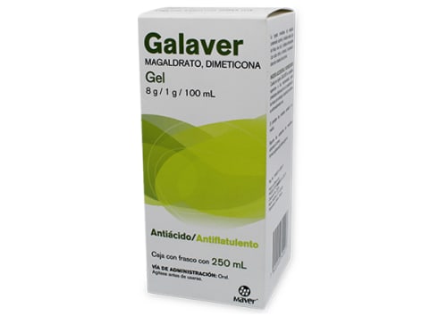 GALAVER (MAGALDRATO/DIMETICONA) GEL 8G C/250 ML